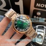 Replica Cartier Ballon Bleu de D-Green Face Stainless Steel Watch